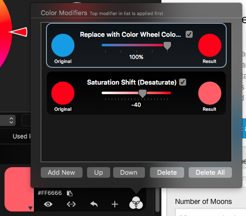 Website Color - Adjust Modifiers Image